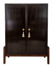 CHINOISERIE TWO DOOR ARMOIRE,