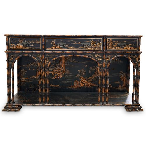 CHINOISERIE WOOD CONSOLE