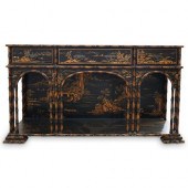 CHINOISERIE WOOD CONSOLE TABLE