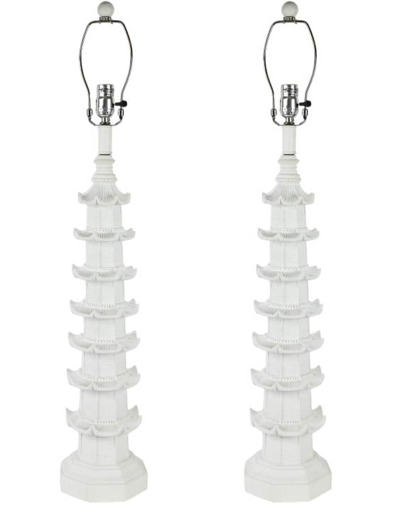 CHINOISSERIE STACKED PAGODA MOTIF