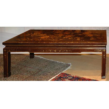 Chinoserie Decorated Lacquered