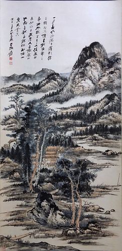 CHINSE INK COLOR LANDSCAPE