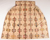 CHINTZ AND PATCHWORK BEDSPREAD