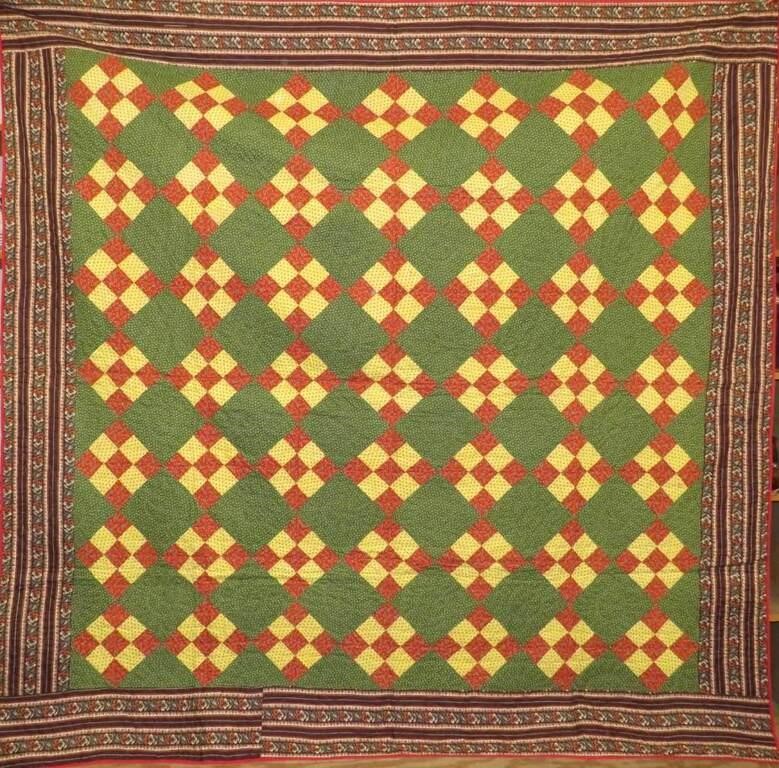 CHINTZ BORDER "NINE PATCH BLOCK"