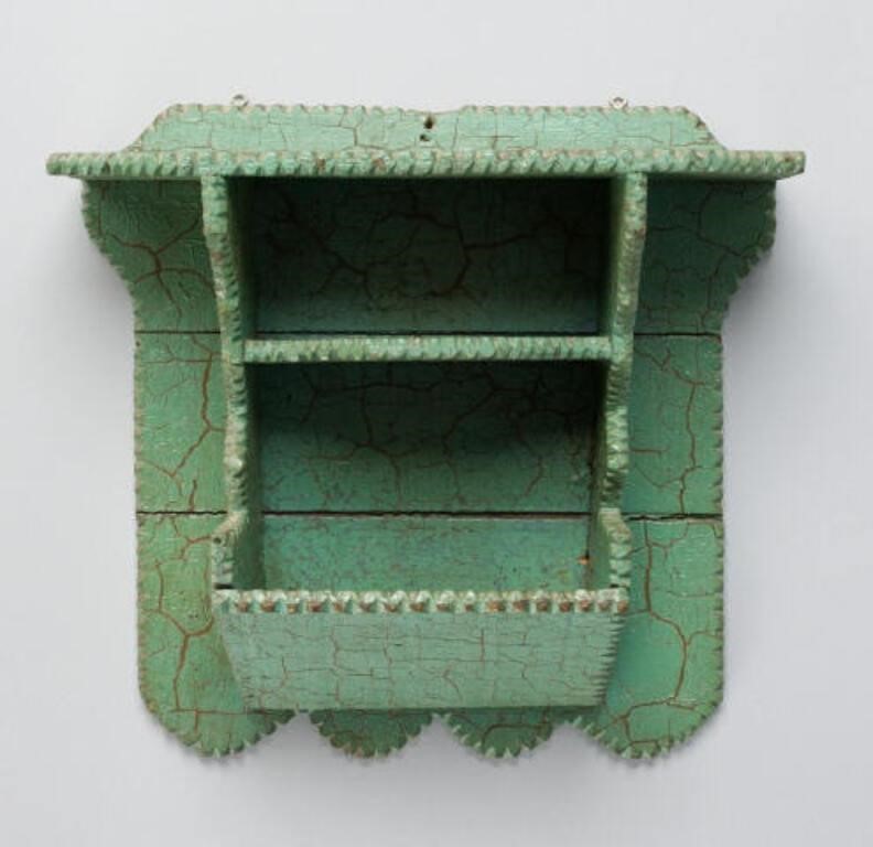 CHIP-CARVED WALL SHELFA