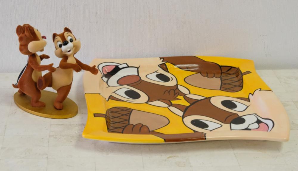 CHIP N DALE FIGURAL SCULPTURE