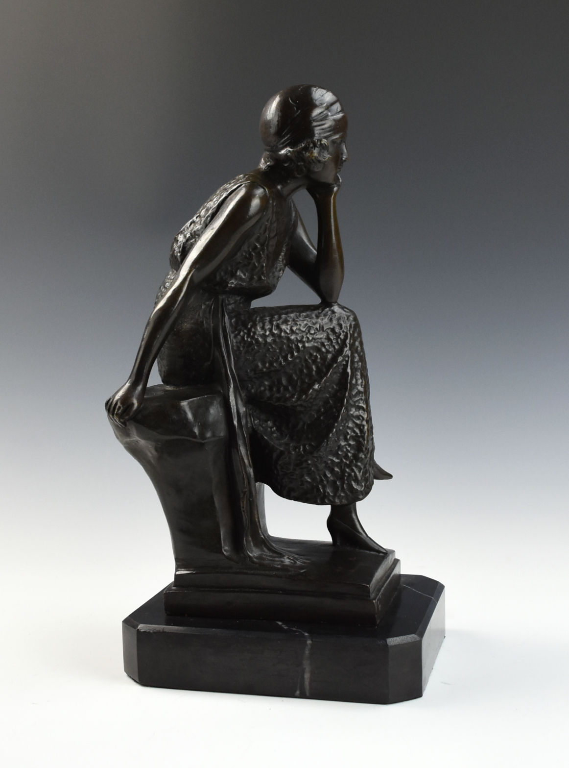 CHIPARUS CAST BRONZE FIGURE OF A