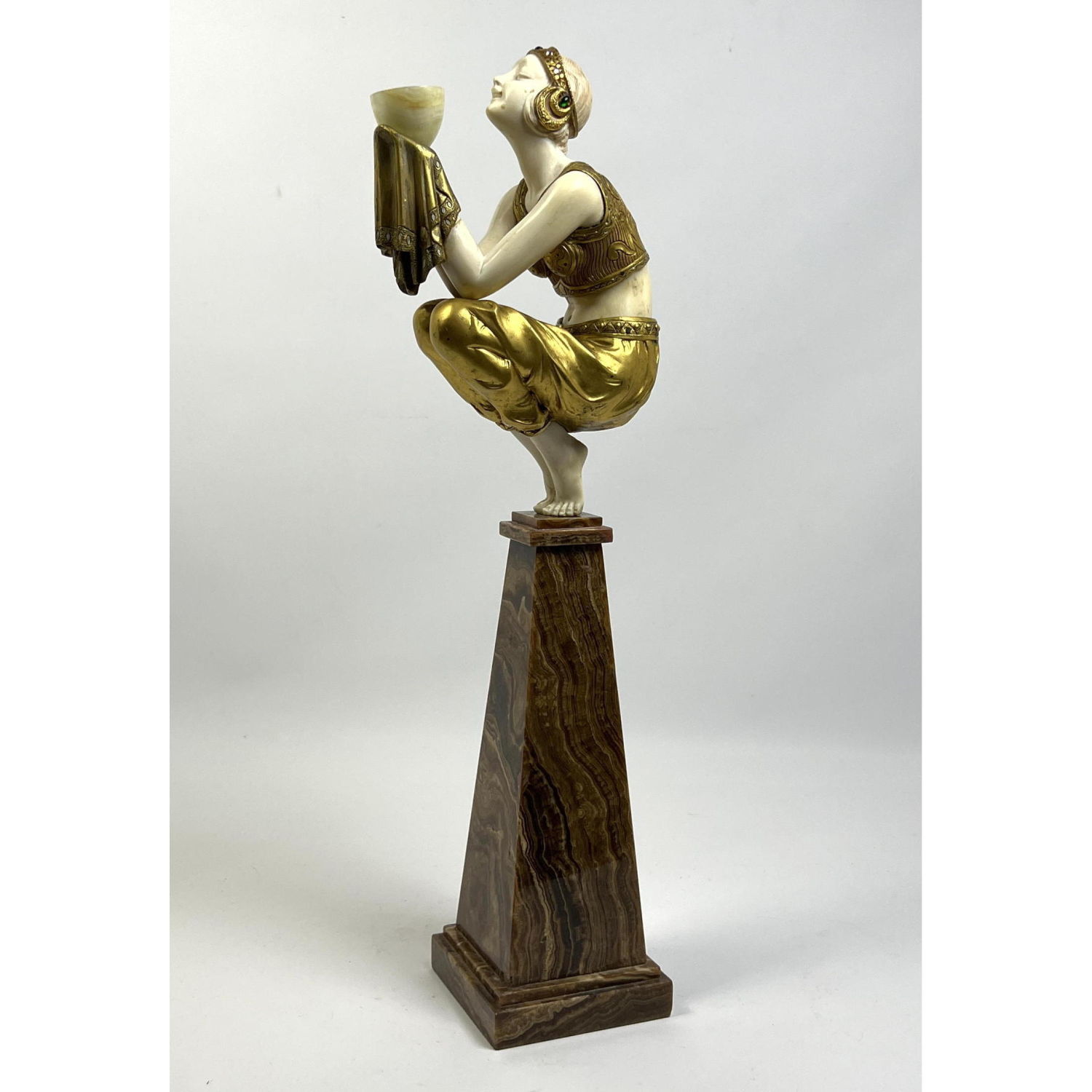 Chiparus style Carved Face Art Deco