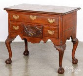 CHIPENDALE STYLE CARVED WALNUT