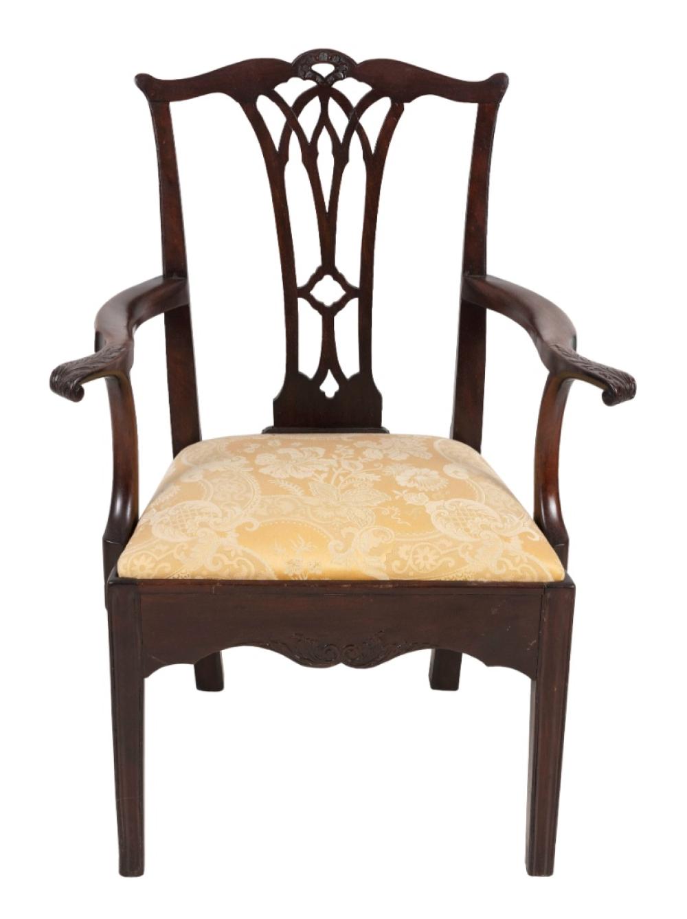 CHIPPENDALE ARMCHAIR 18TH CENTURY
