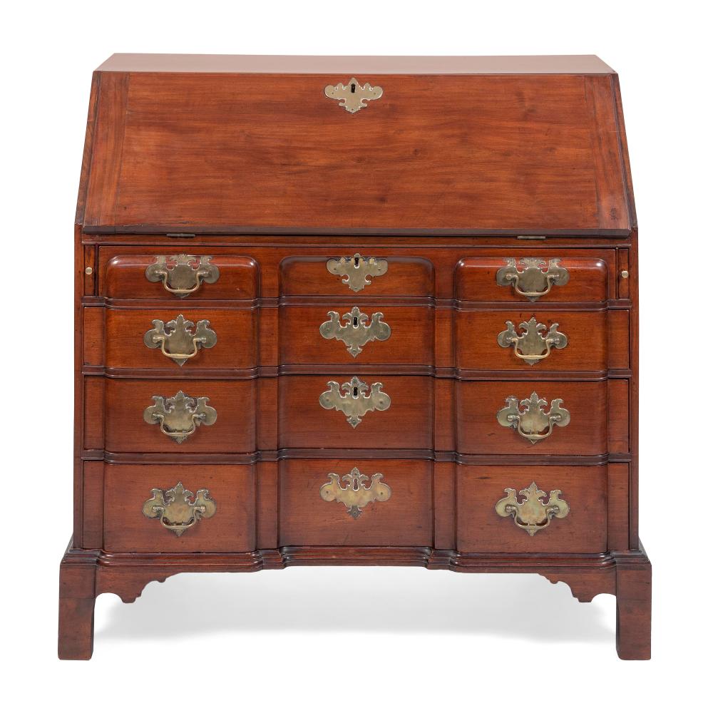 CHIPPENDALE BLOCKFRONT SLANT-LID