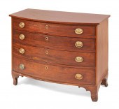 CHIPPENDALE BOWFRONT CHEST AME