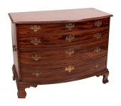 CHIPPENDALE BOWFRONT CHEST AME