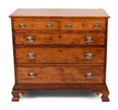 CHIPPENDALE BUREAU LATE 18TH C
