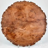 CHIPPENDALE BURL MAHOGANY PIE