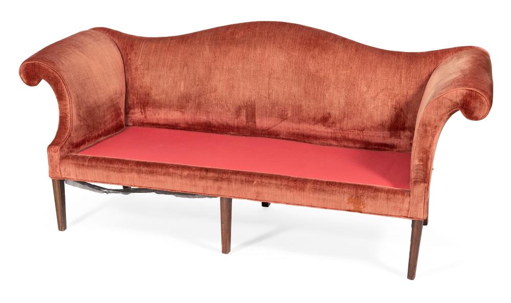 CHIPPENDALE CAMELBACK SOFA
