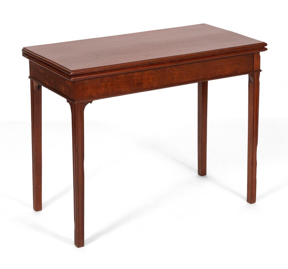 CHIPPENDALE CARD TABLE NEW ENGLAND,