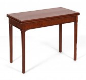 CHIPPENDALE CARD TABLE NEW ENG