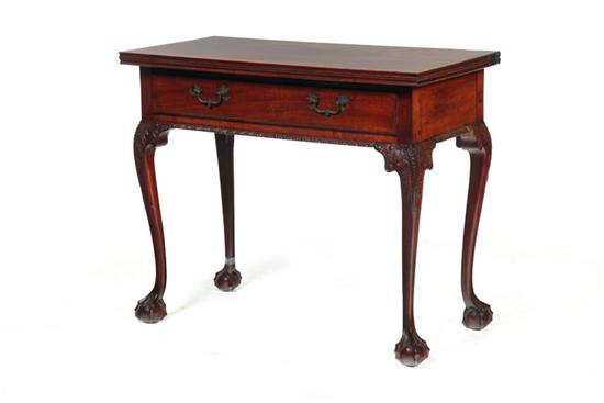 CHIPPENDALE CARD TABLE. 