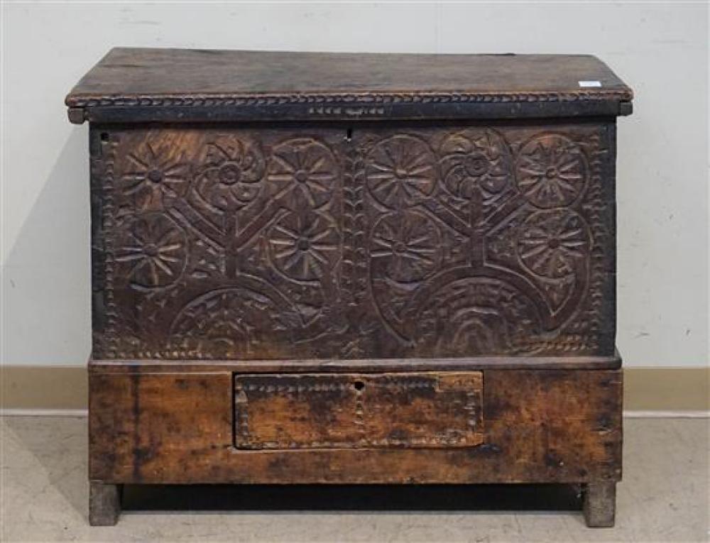CHIPPENDALE CARVED CHERRY BLANKET