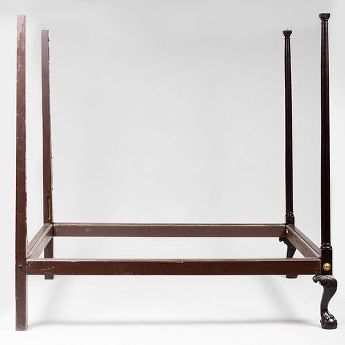 CHIPPENDALE CARVED MAHOGANY AND