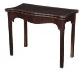 CHIPPENDALE CARVED MAHOGANY FO