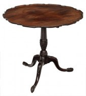 CHIPPENDALE CARVED MAHOGANY PI