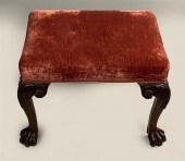 CHIPPENDALE CARVED MAHOGANY ST