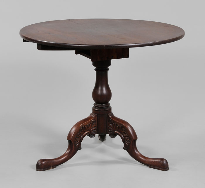 Chippendale Carved Mahogany Tea