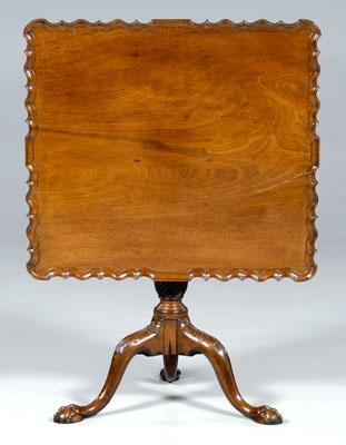 Chippendale carved mahogany tea