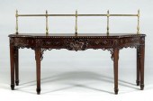 Chippendale carved server, mah