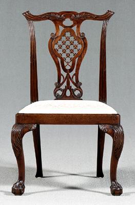 Chippendale carved side chair,