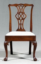 Chippendale carved side chair,