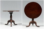 Chippendale carved tilt-top te