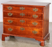 CHIPPENDALE CHERRY CHEST OF DR