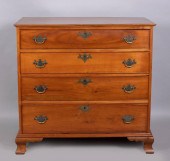 CHIPPENDALE CHERRY CHEST OF DR