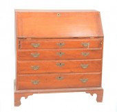 CHIPPENDALE CHERRY DESK HAVING