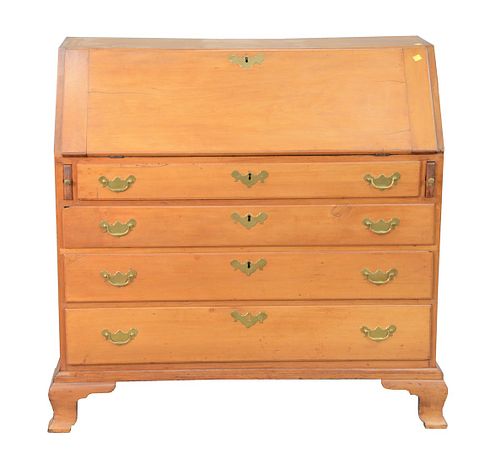CHIPPENDALE CHERRY DESK HAVING