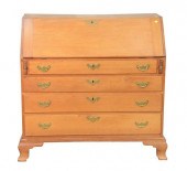 CHIPPENDALE CHERRY DESK HAVING