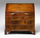 Chippendale cherry oxbow slant