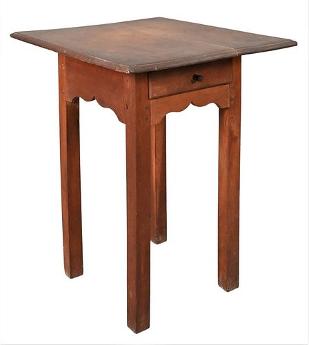 CHIPPENDALE CHERRY SIDE TABLE,