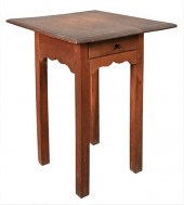 CHIPPENDALE CHERRY SIDE TABLE,