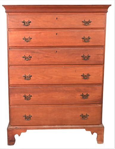 CHIPPENDALE CHERRY SIX DRAWER