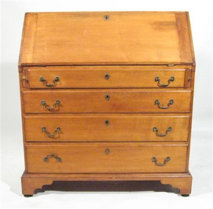 Chippendale cherry slant front desk