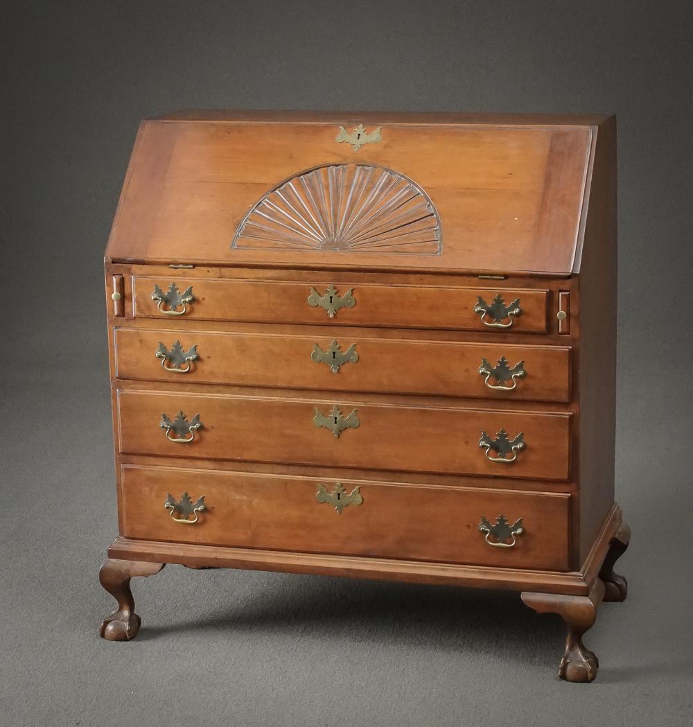 CHIPPENDALE CHERRY SLANT-FRONT