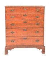 CHIPPENDALE CHERRY TALL CHESTC