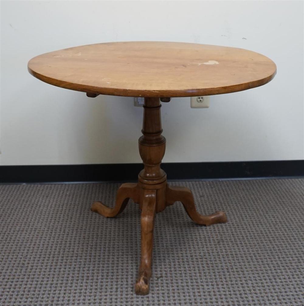 CHIPPENDALE CHERRY TILT-TOP TEA