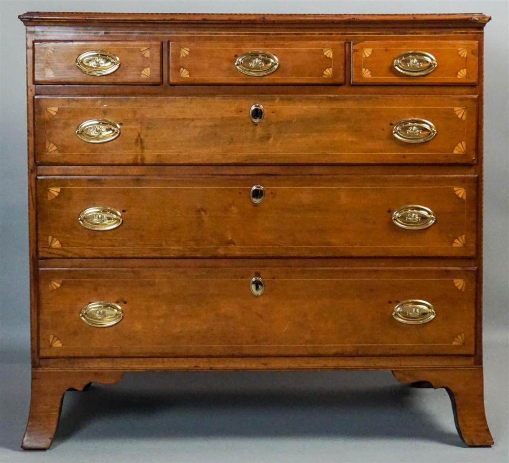 CHIPPENDALE CHERRYWOOD FAN-INLAID
