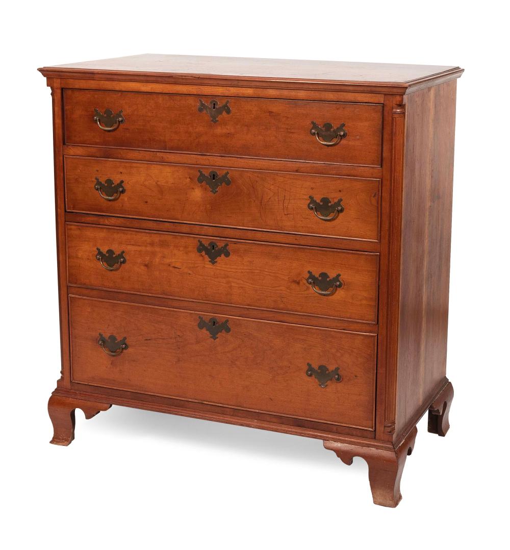 CHIPPENDALE CHEST NEW ENGLAND, LATE