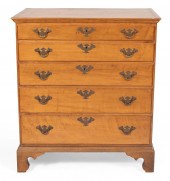 CHIPPENDALE CHEST OF DRAWERS N
